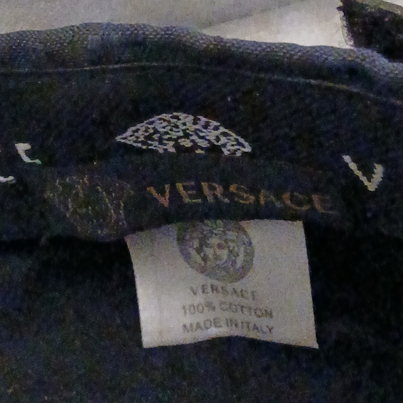 Versace Black Cap with Medusa Logo - Picture 6 of 15